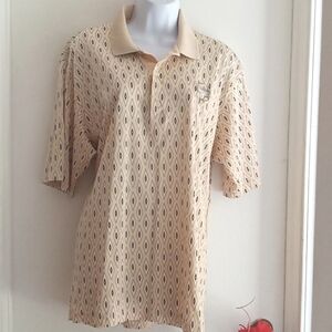 Slazenger | Vintage 1995 Beige Brown Polo Golf Shirt